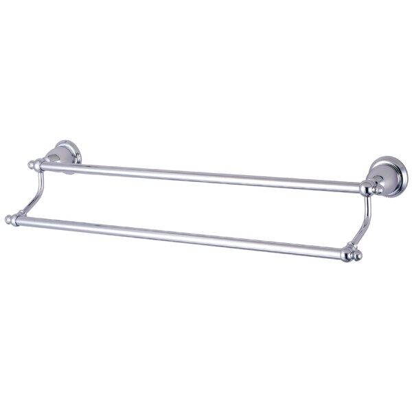 English Vintage 18" Dual Towel Bar, Chrome